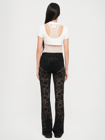 Versace Jeans Couture - Acampanado Pantalón 'FOUSEUX' en negro