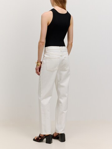 EDITED Boot cut Jeans 'Caro' in White