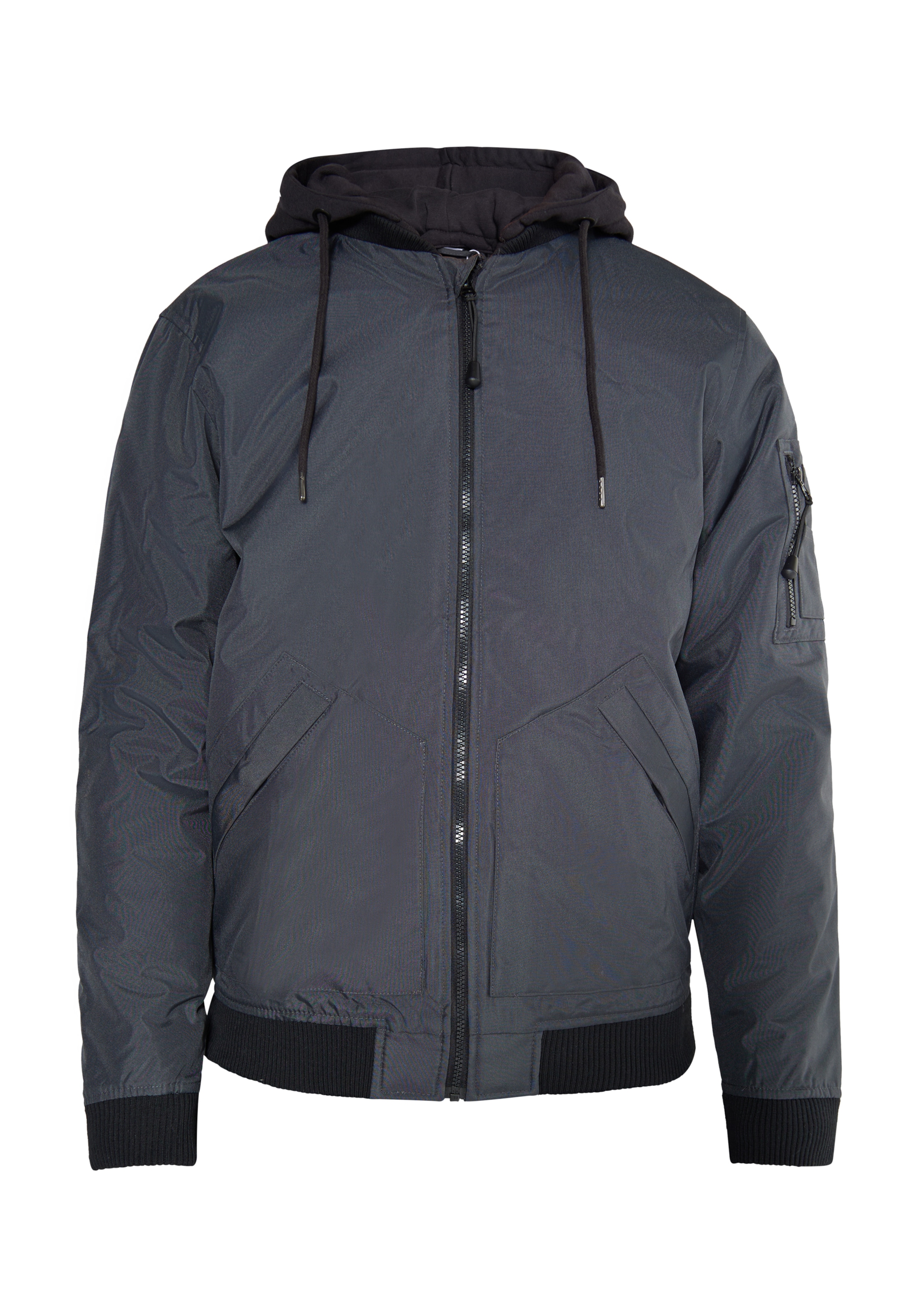 MO Функционално яке 'Rovic' в сиво: отпред