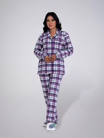 LEAFLETIC Pajama 'Leafletic Women’s Night Wear Long set' in Purple
