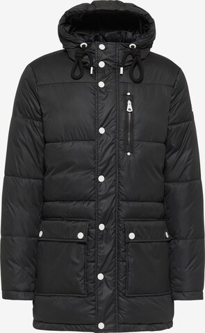 DreiMaster Maritim Winter Parka in Black: front