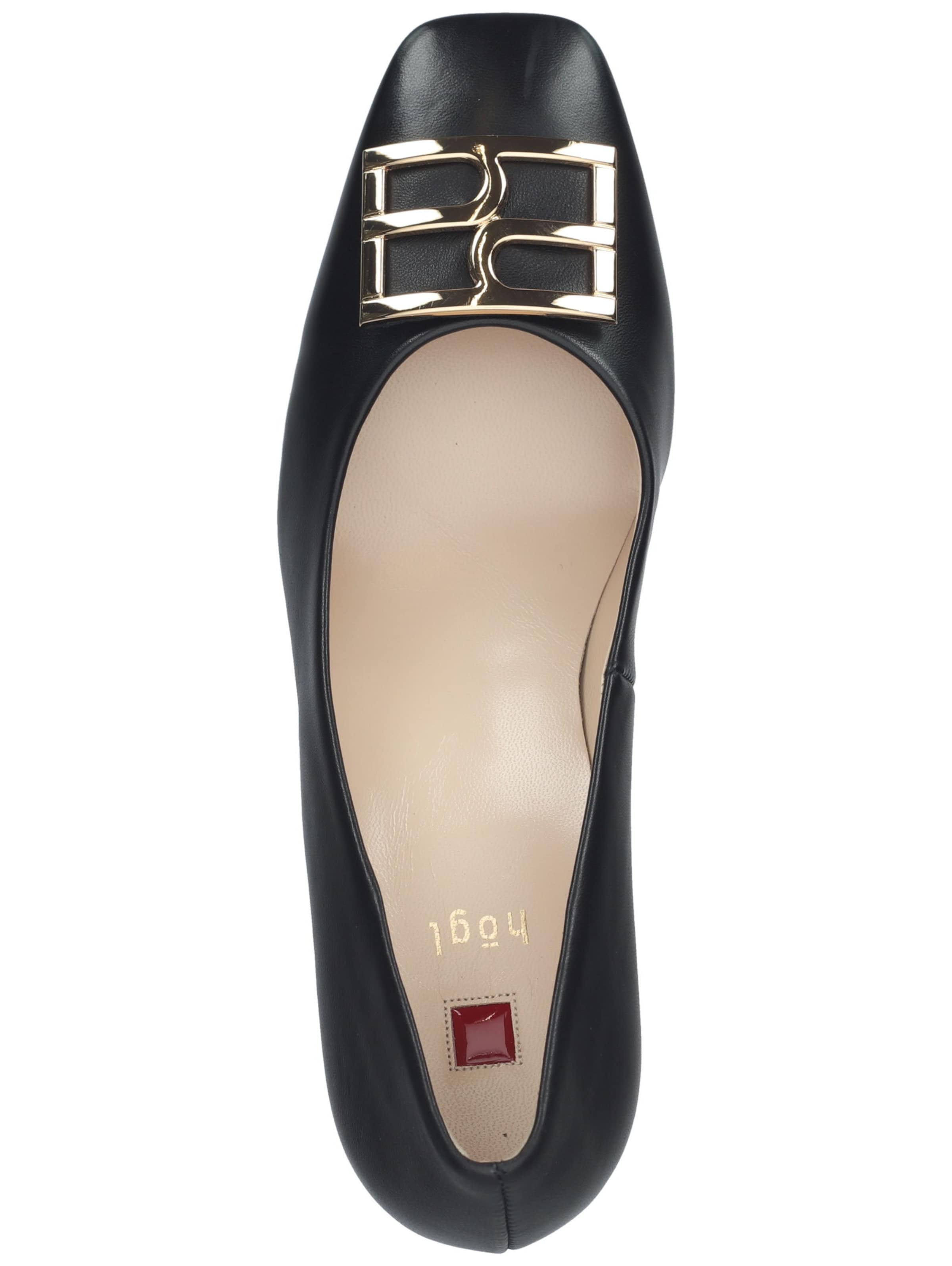Högl Pumps 'Rosette' in Schwarz