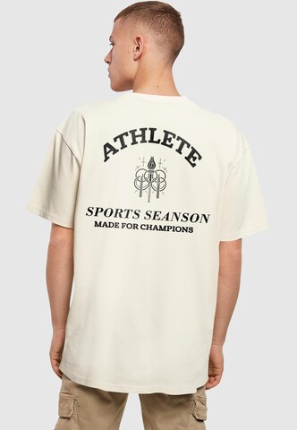 Merchcode Shirt 'Made For Champions' in Beige: voorkant