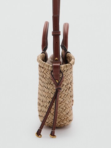 MANGO Torba shopper 'Tanger' w kolorze brązowy