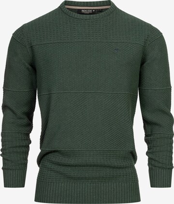 INDICODE JEANS Sweater 'Justice' in Green: front