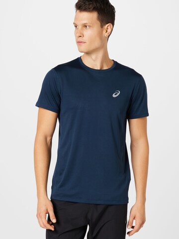 ASICS Functioneel shirt in Blauw: voorkant