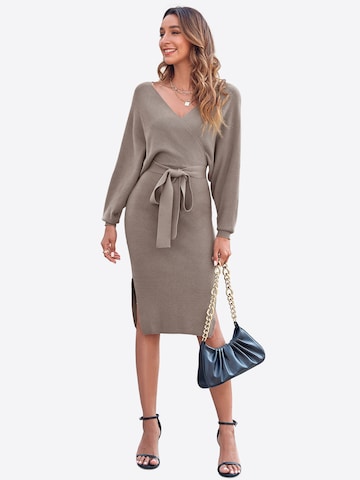 Rochie tricotat de la Imily Bela pe maro