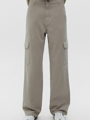 Pull&Bear Loose fit Cargo Pants in Grey