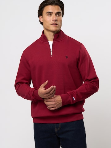 Pull-over 'Kurt' U.S. POLO ASSN. en rouge : devant