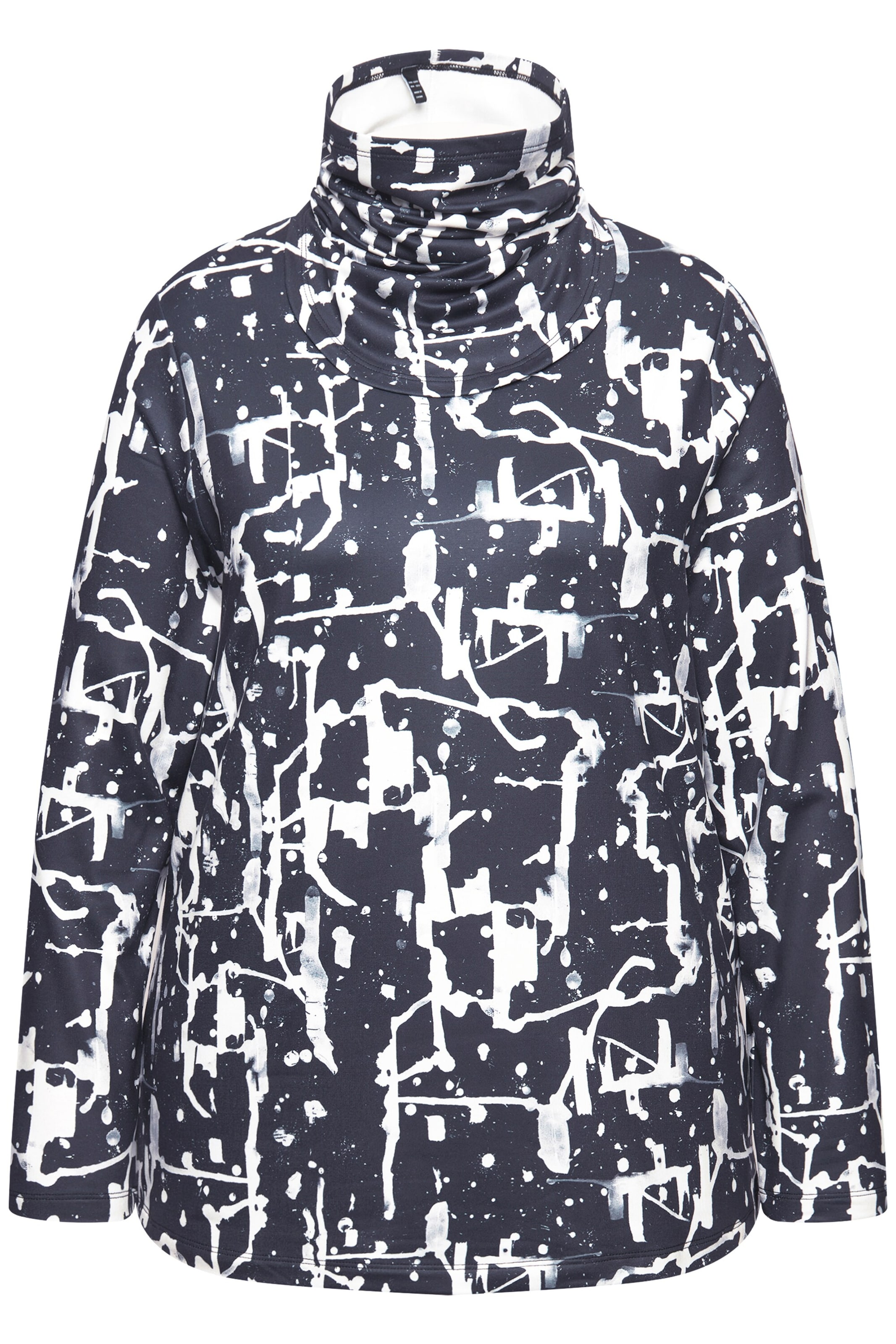 Ulla Popken Shirt in Zwart: voorkant