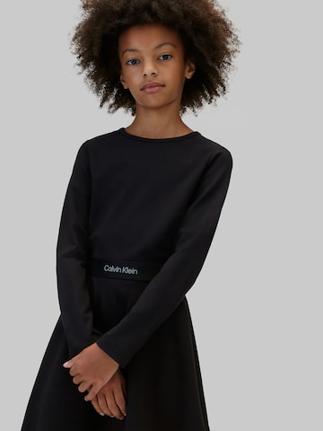 Calvin Klein Jeans Regular Kleid 'Punto Milano' in Schwarz