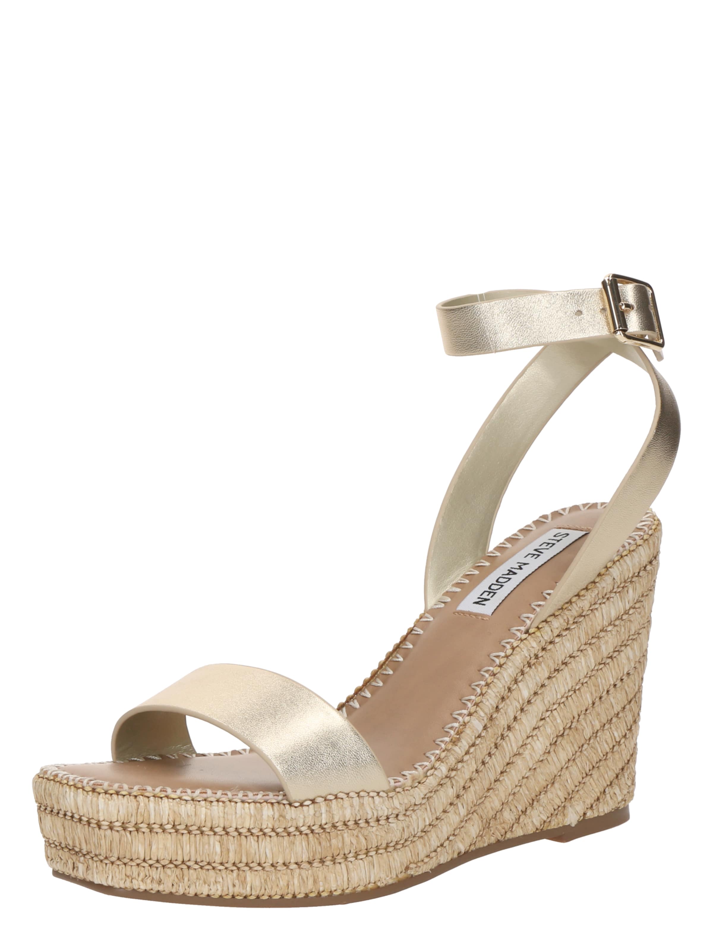STEVE MADDEN Strap Sandals 'Cassie' in Gold: front