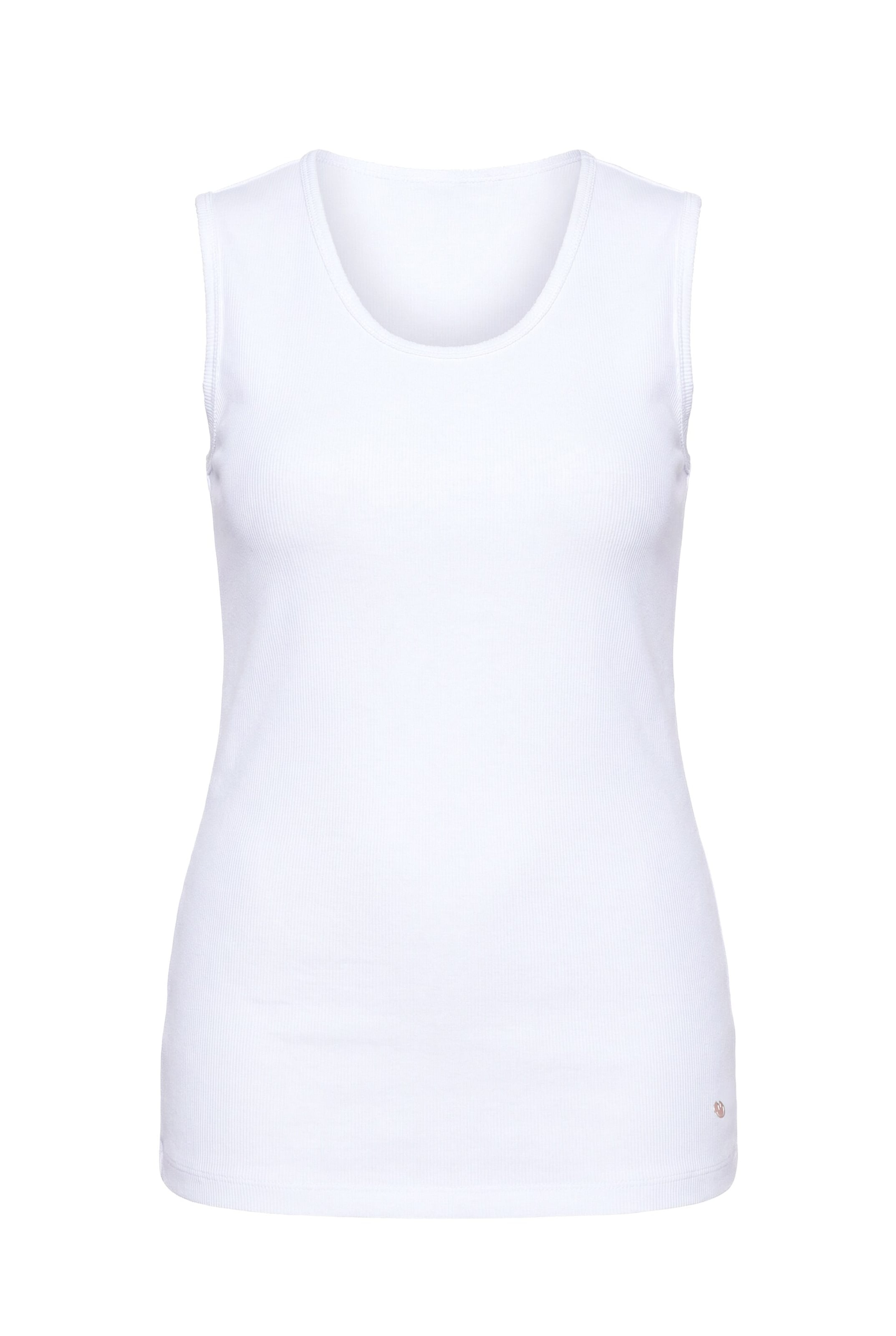 Angel of Style Top in White: front