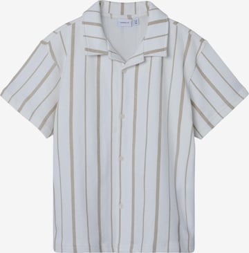 Coupe regular Chemise NAME IT en blanc : devant