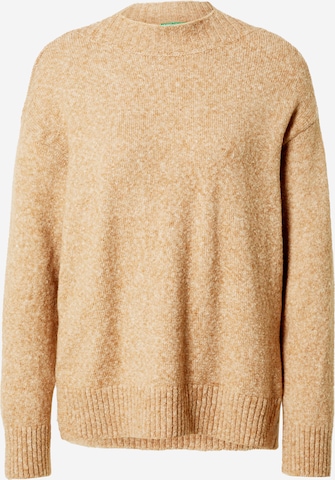 UNITED COLORS OF BENETTON Sweater in Beige: front