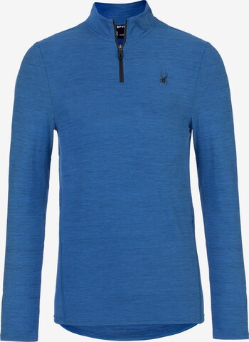 Spyder Sportsweatshirt in Blauw: voorkant