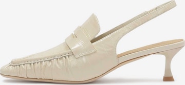 Kazar Studio - Sapatos de salto em branco: frente