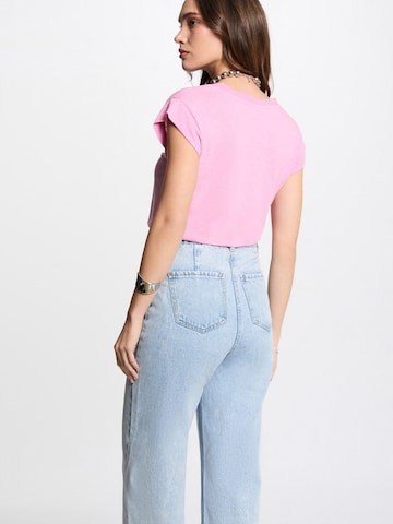 T-shirt '221-DAME' Morgan en rose