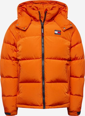 Tommy Jeans Winter Jacket 'ALASKA' in Orange: front