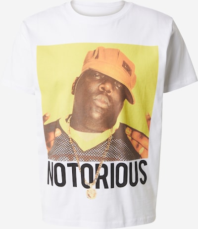 Marškinėliai 'Sena' iš ABOUT YOU x Chiara Biasi, spalva – šviesiai geltona / oranžinė / juoda / balkšva, Prekių apžvalga