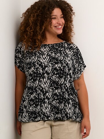 KAFFE CURVE Bluse 'Stanley' in Schwarz