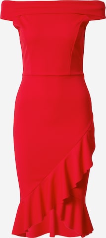 WAL G. - Vestido de gala en rojo: frente