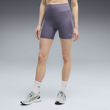 Skinny Pantalon de sport 'Cloudspun' PUMA en gris : devant