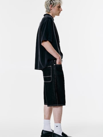 Pull&BearWide Leg/ Široke nogavice Traperice - crna boja