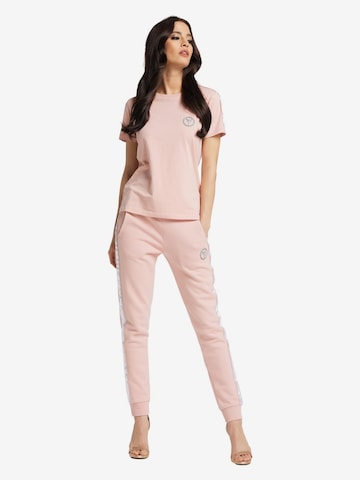 Carlo Colucci Tapered Pants in Pink