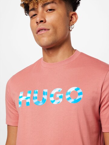 Tricou 'Dulivio' de la HUGO Red pe roz