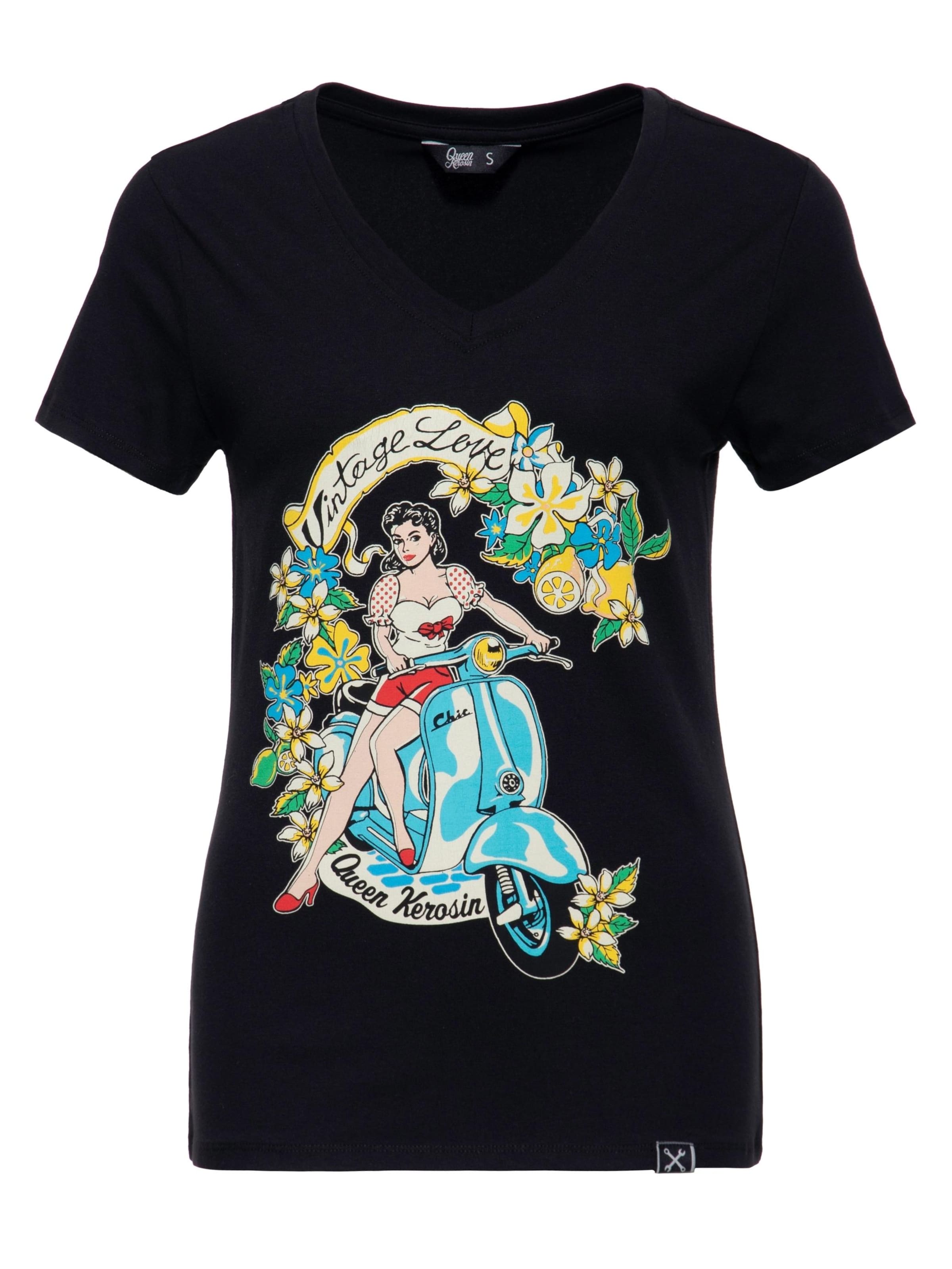 Queen Kerosin Shirt 'Vintage Love' in Black, Item view