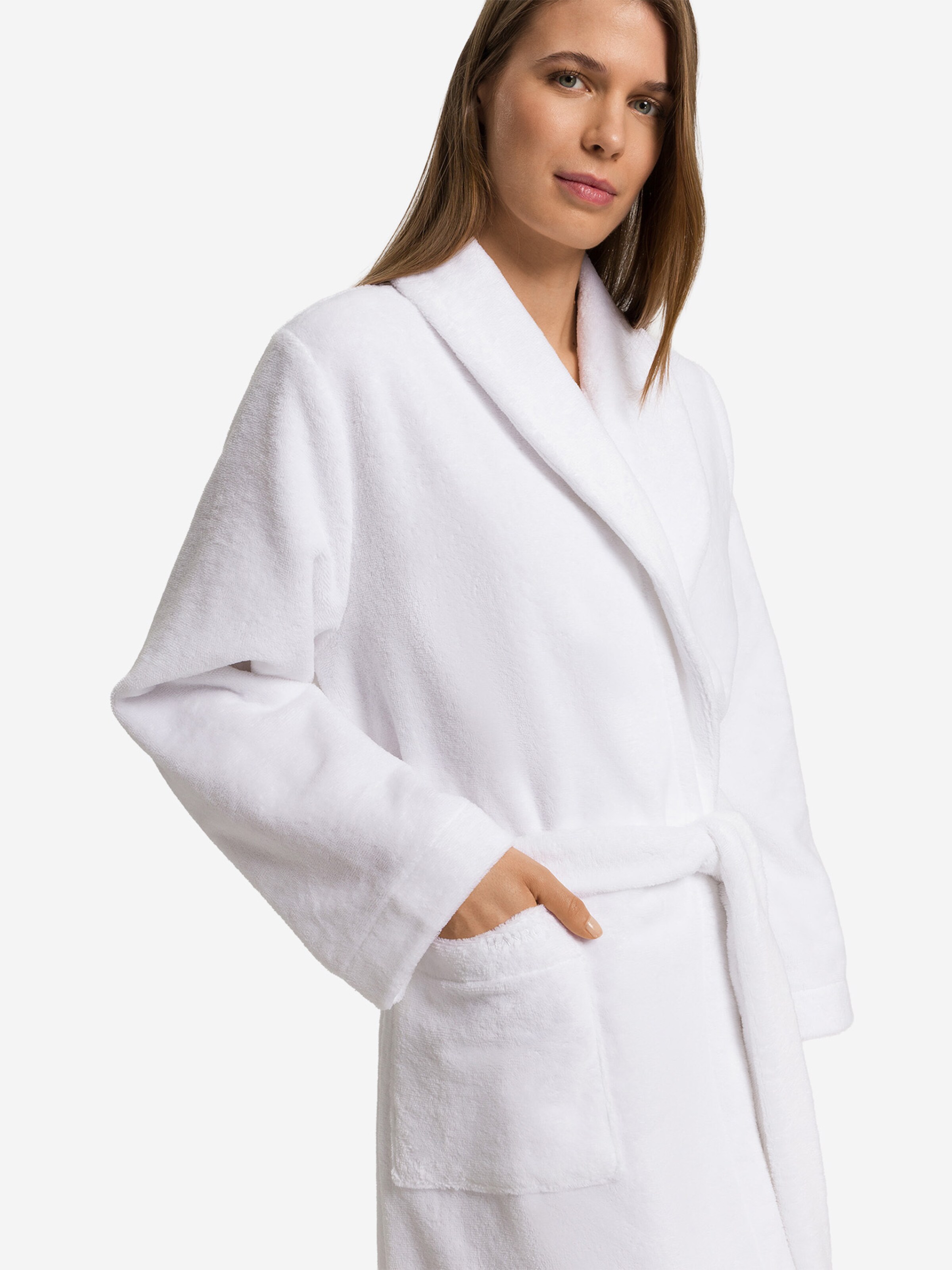 Hanro Bathrobe short ' Robe Selection ' in White