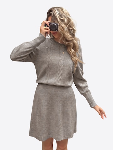 Abito in maglia di Imily Bela in beige: frontale