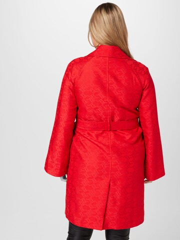 PINKO Between-Seasons Coat in Red