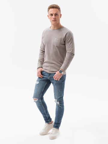 Ombre Shirt 'L137' in Grau