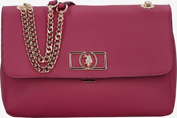 U.S. POLO ASSN. Schoudertas in Roze: voorkant