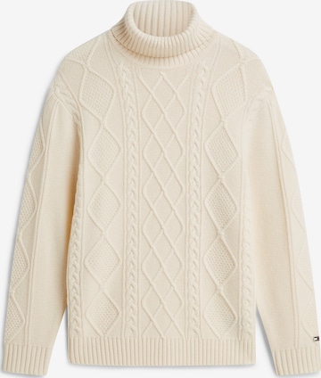 TOMMY HILFIGER Pullover 'New York Label' in Beige: Vorderseite