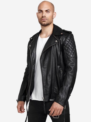 trueprodigy Lederjacke ' Simba ' in Schwarz: Vorderseite