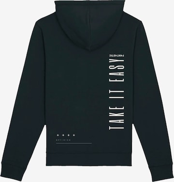 F4NT4STIC Sweatshirt 'Take It Easy Text' in Black: front