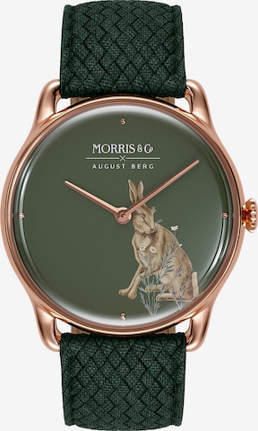 August Berg Analog Watch in Green: front