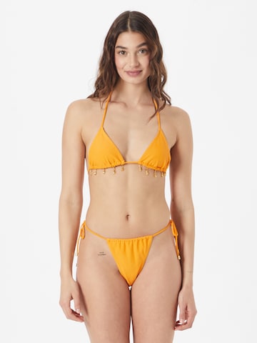 Nasty Gal Háromszög Bikini - narancs: elől