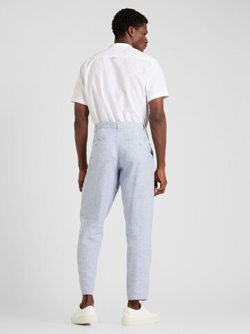 JACK & JONES Regular Pleat-Front Pants 'BILL CAIRO' in Blue