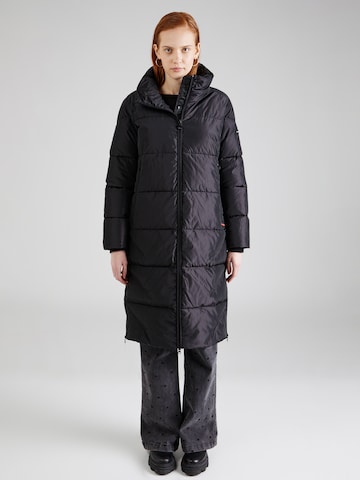 Frieda & Freddies NY Ανοιξιάτικο και φθινοπωρινό παλτό σε μαύρο: μπροστά