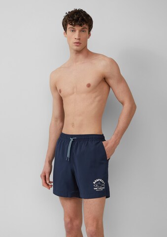 s.Oliver Board Shorts in Blue: front
