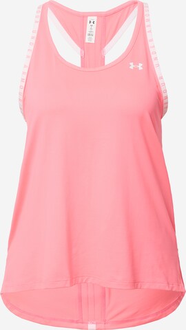 UNDER ARMOUR Sporttop 'Knockout' in Roze: voorkant