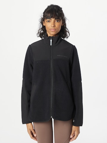 Röhnisch Athletic fleece jacket 'Phoebe' in Black: front