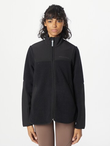 Röhnisch Athletic Fleece Jacket 'Phoebe' in Black: front