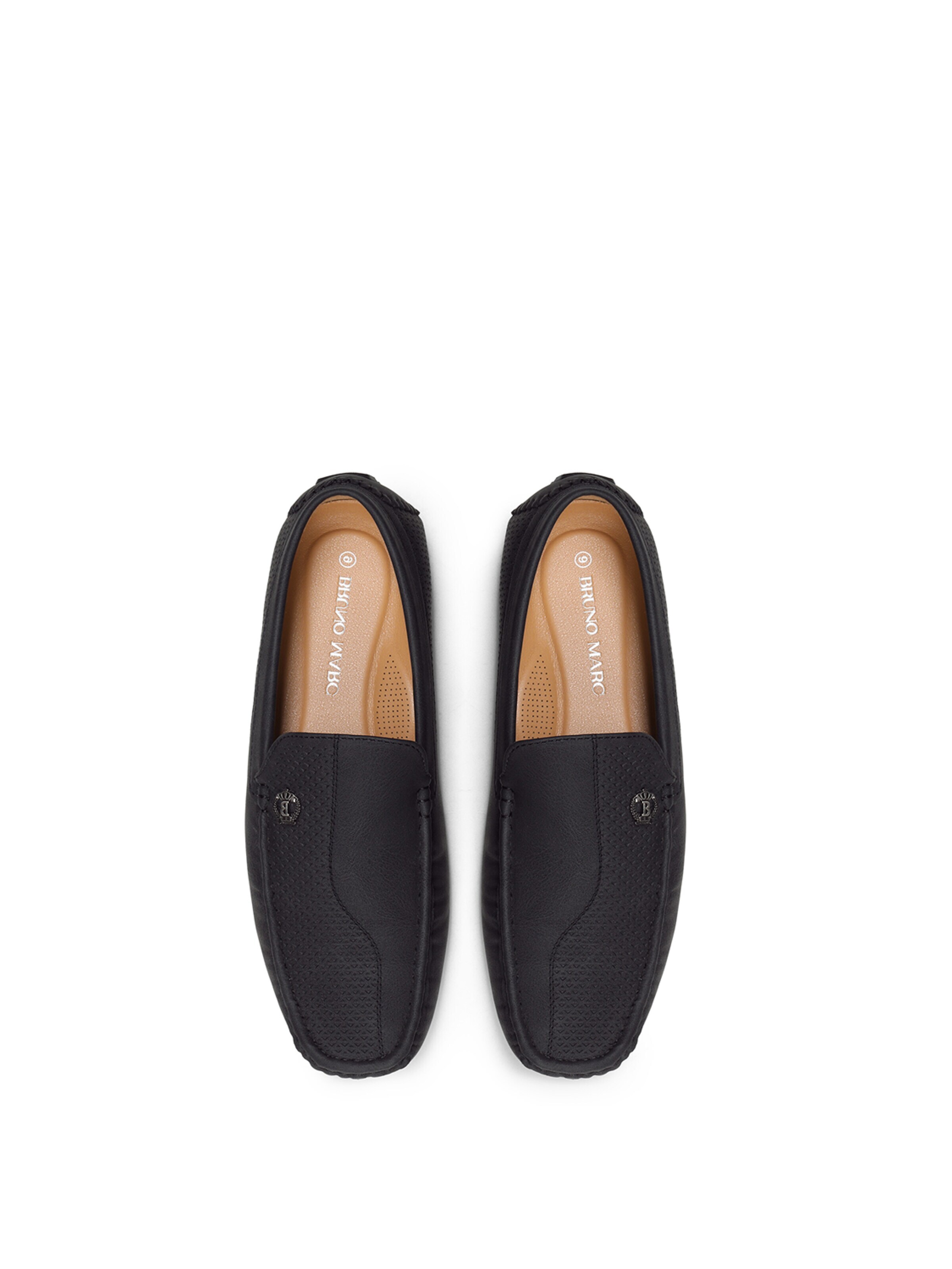 Mocassino 'Bruno Marc Herren Klassische Mokassins Flache Slipper Slip on Penny Loafer Weich Comfort Schuhs' di Bruno Marc in nero