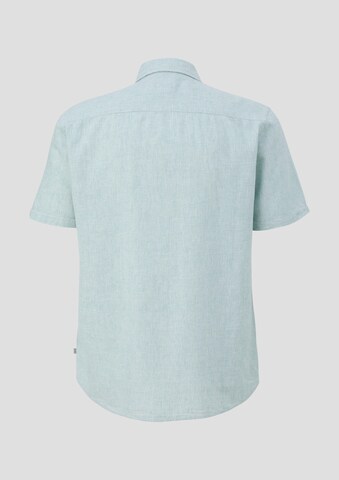 QS Slim fit Button Up Shirt in Blue: back