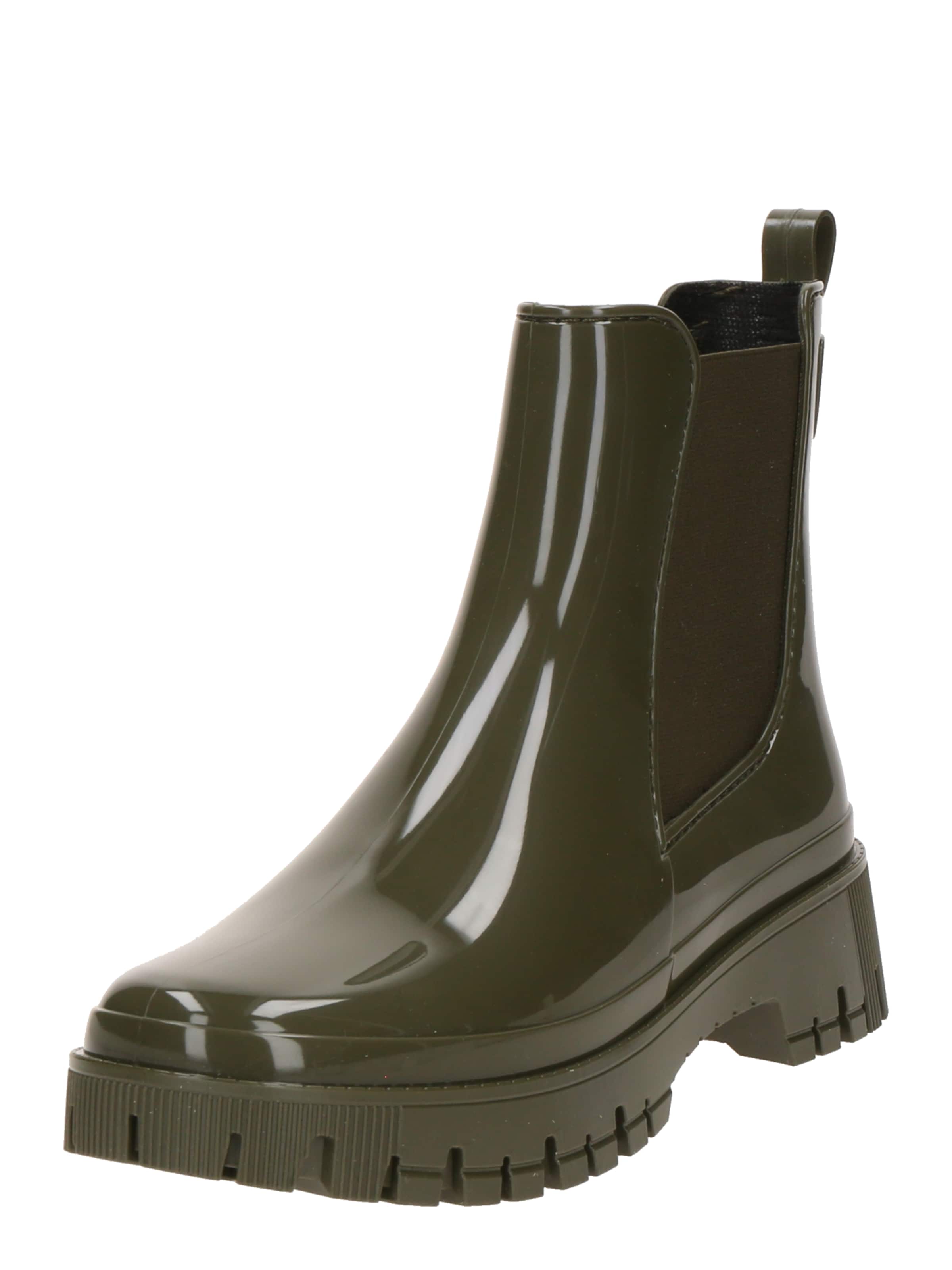 LEMON JELLY Rubber boot 'Peachy' in Green: front